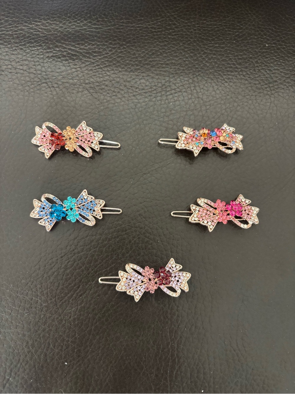 Rhinestone Bow Hair Clip - Pick 1 (buy now)